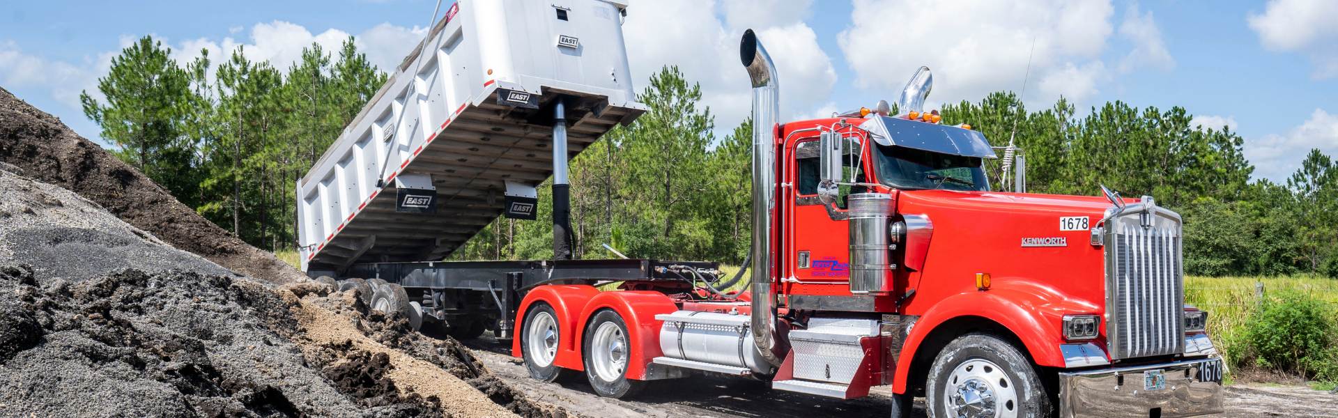 dump truck providing services in Central Florida